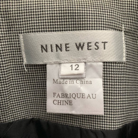 Nine West black and white checked blazer size 12 - Picture 5 of 5
